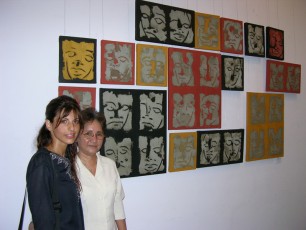 With Mrs. Huynh Nga, Director of Blue Space Contemporary Arts Center Ho Chi Minh City 
<br>
(Saygon), Viet Nam, June-2005
